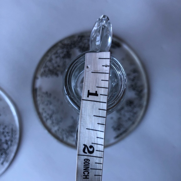 Set of Two Crystal Candle Holders - Picture 12 of 16